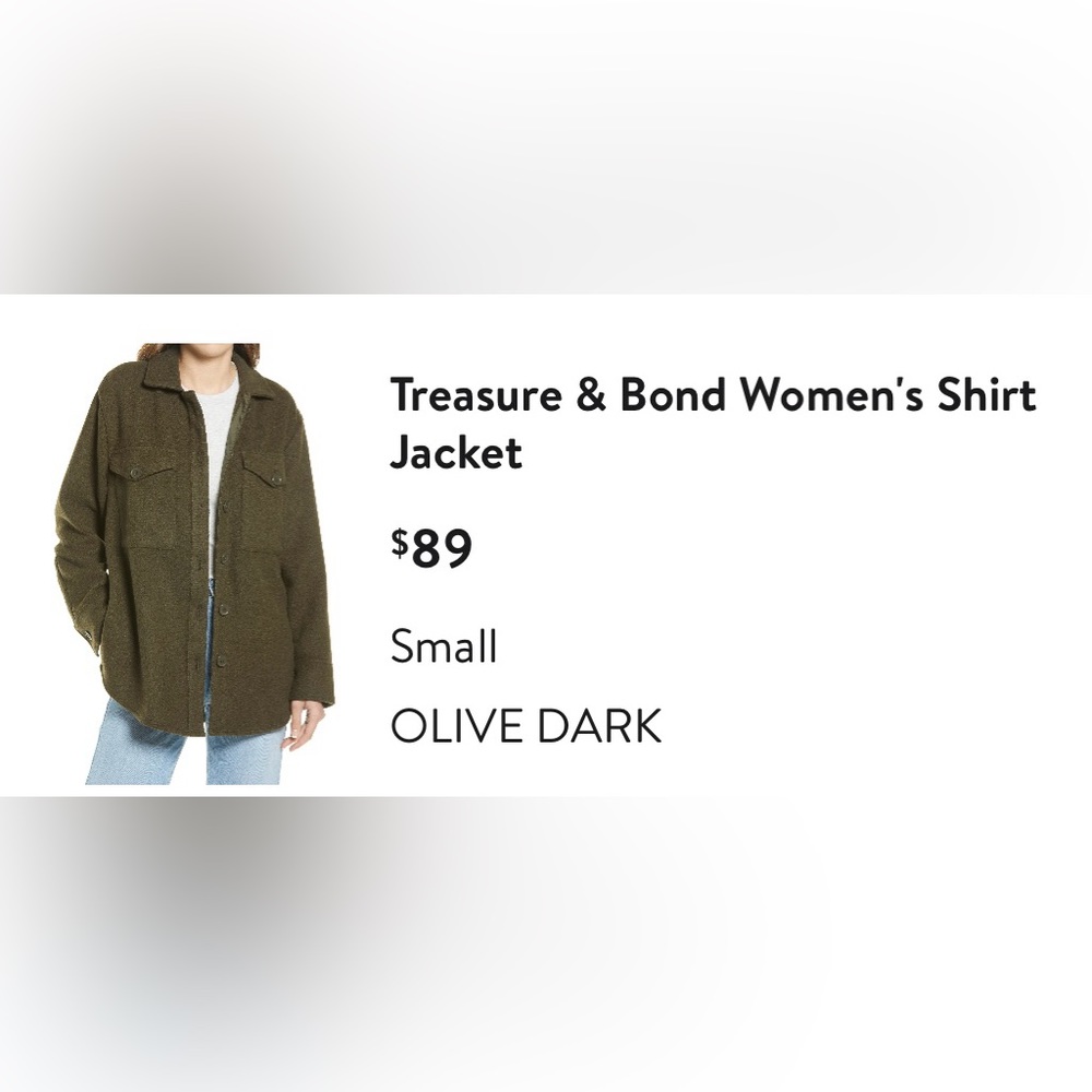 Treasure and Bond Women’s Shirt Jacket